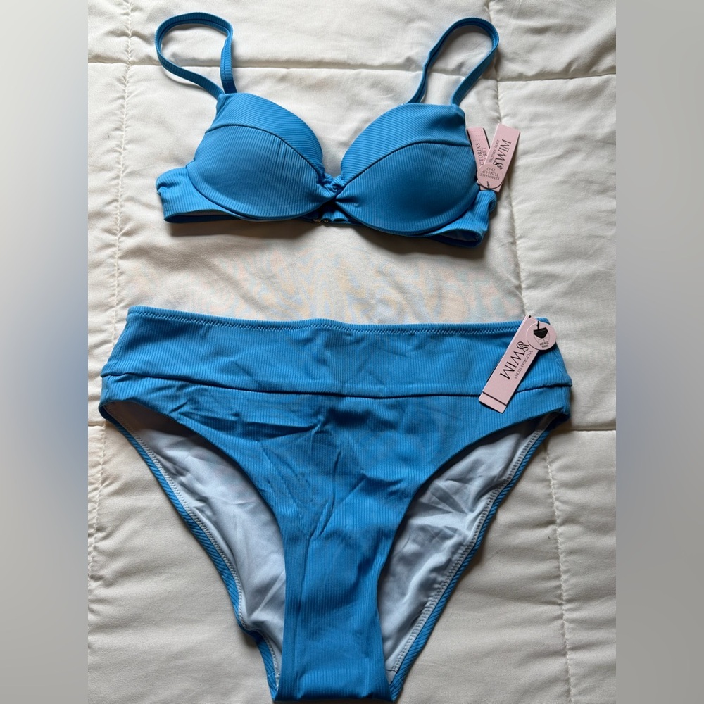 VS Bright Blue Bikini Set Brand new!